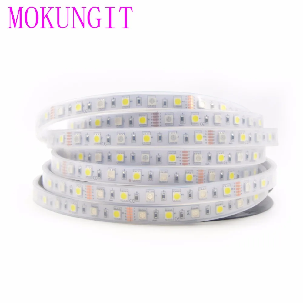 5 м DC12V RGBW 5050 SMD светодиодный светильник RGB+ CW(RGB+ холодный белый) RGB+ WW(RGB+ теплый белый) 60 Светодиодный s/M 300 светодиодный гибкий светильник