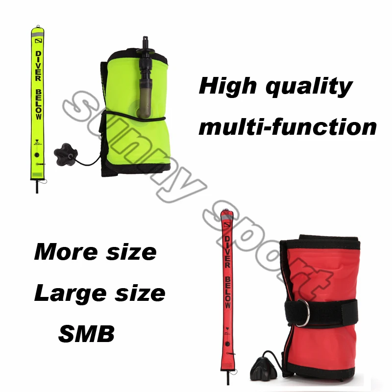 SMB Various sizes Length Nylon Pull Diving Buoys With Valve,Smb Surface Marker Buoy