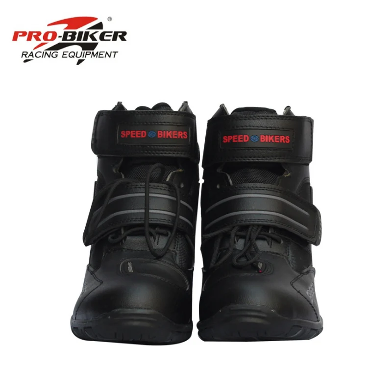 Professional motorcycle boots men motorbiker botas motorcycles moto shoes racing pro bikerSize 40-45 black | Автомобили и