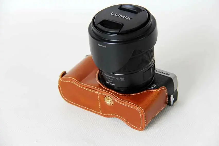 Классическая сумка из искусственной кожи для камеры Половина Чехол для Panasonic Lumix DMC-GX80 DMC-GX85 GX80 GX85 Половина корпуса камеры комплект
