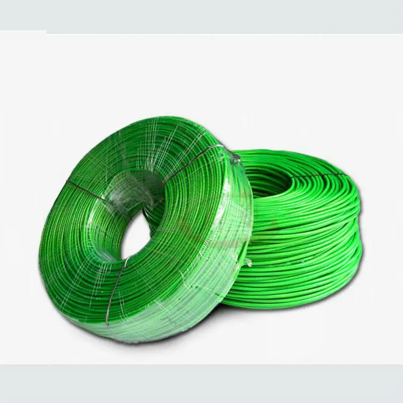 Green PVC coating wire rope cable (1)