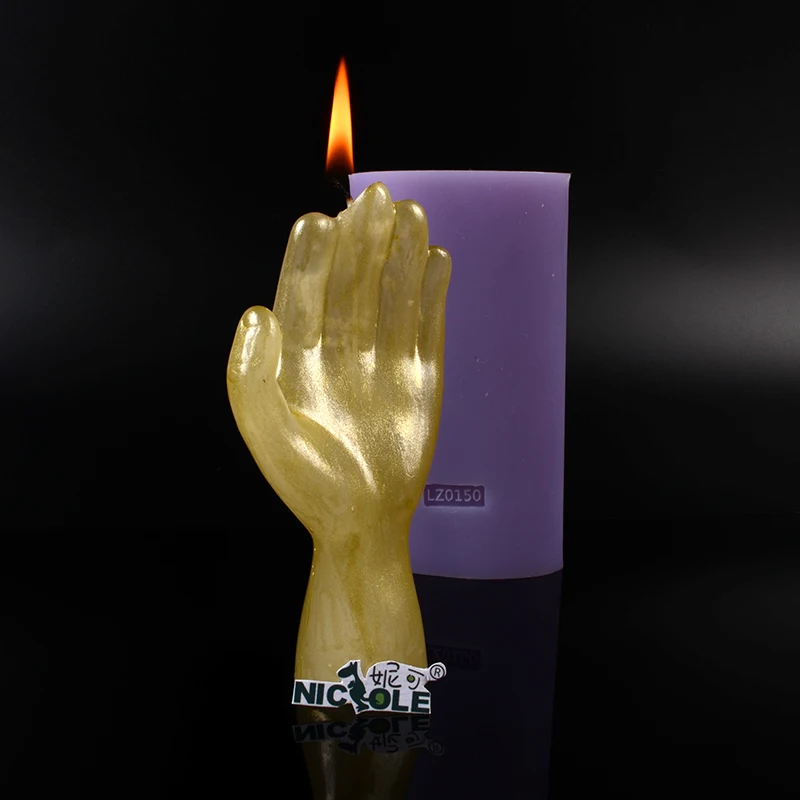 3D Hand Finger Shaped Silicone Soap Candle Mold Diy Handmade Craft