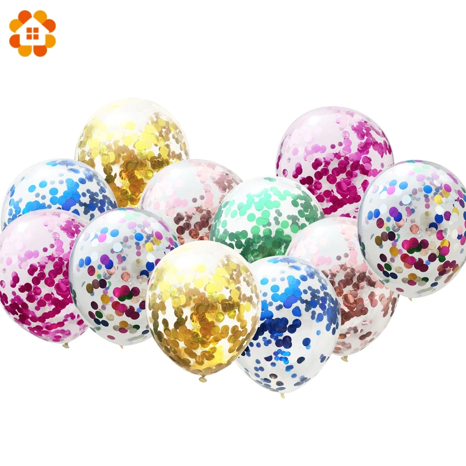 10Pcs Confetti Latex Balloon12inch Balloon Romantic Wedding Decoration