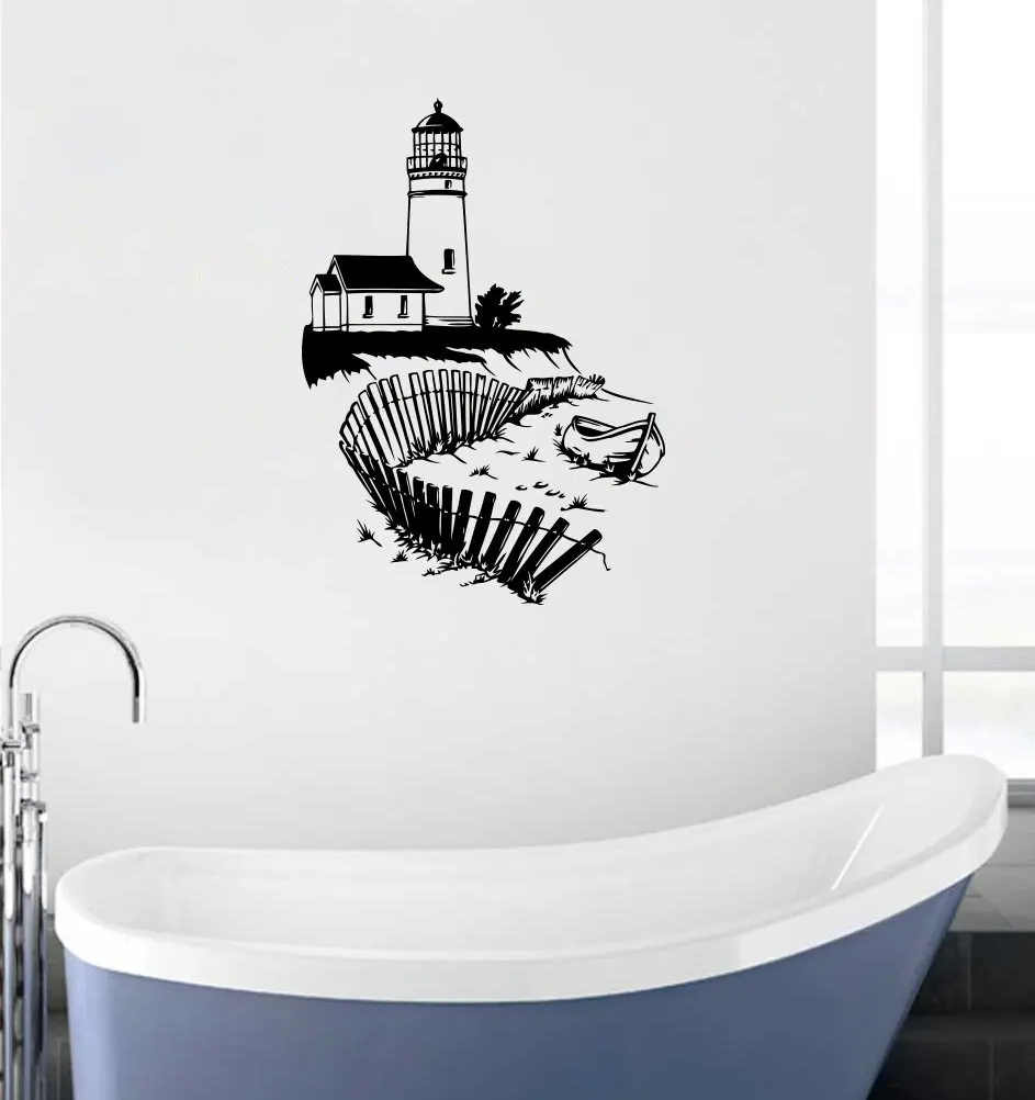 Lighthouse Vinyl Decal for Home and Auto Maritime Nautical Lighthouse Vinyl Decal for Home and Auto Maritime Nautical