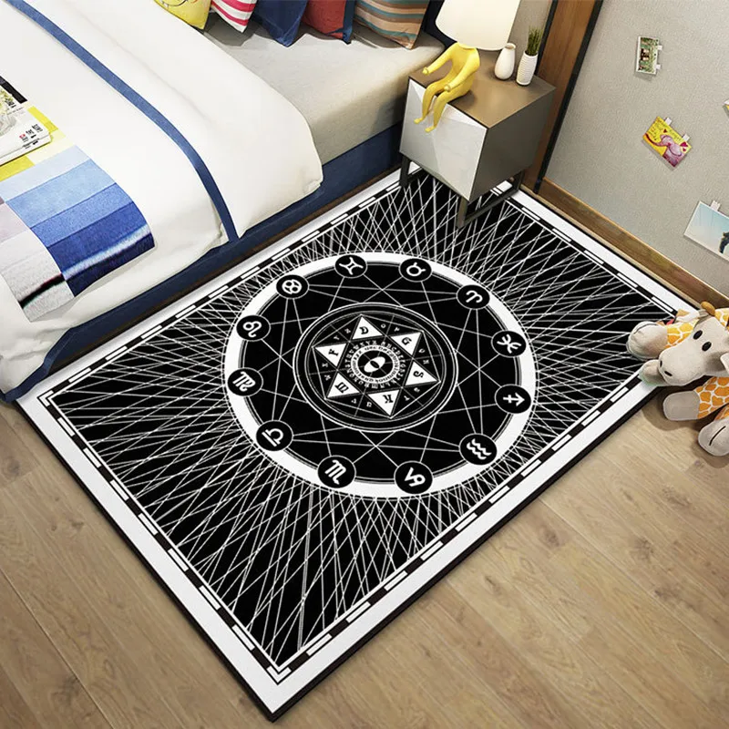 

Geometry Star Array Creative Printed Carpets For Living Room Bedroom Kids Room Decor large Area Rugs Home Floor tapete Carpet