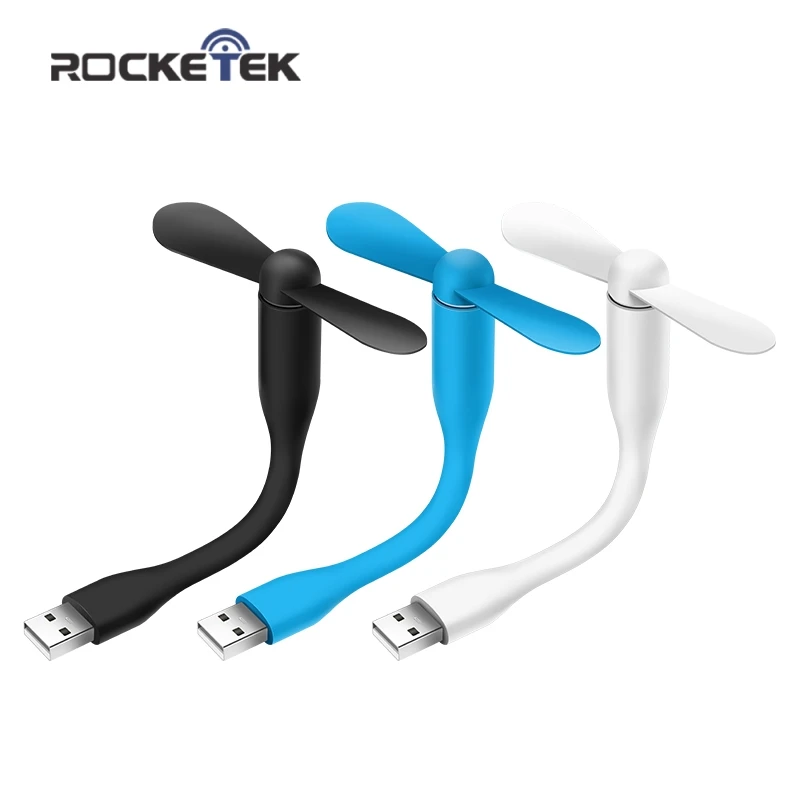 Rocketek креативный USB вентилятор гибкий портативный мини для банка питания и ноутбука компьютера летние