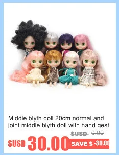 Срединная Blythe Doll глаза аксессуары с, фабрика ню Ближний Блит, белая кожа, их DIY живопись век