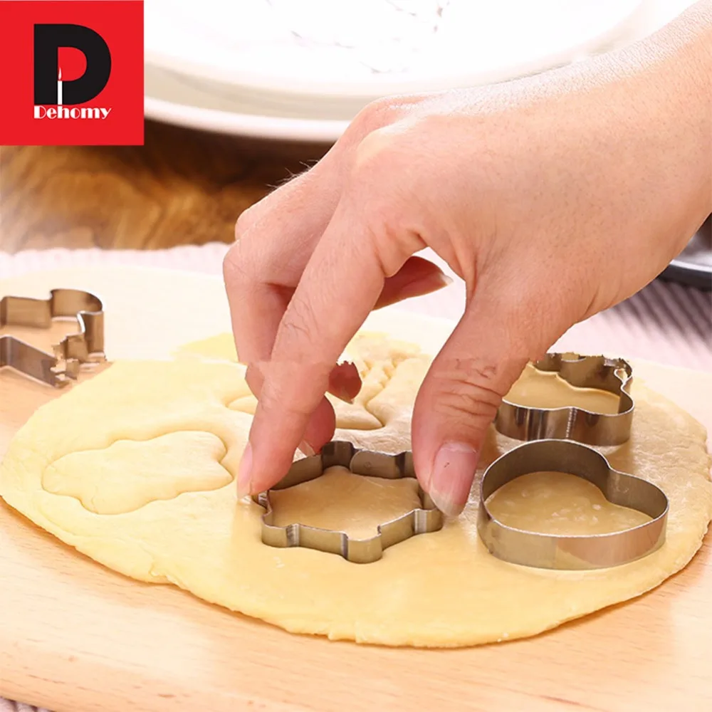 Dehomy 10pcs Biscuit Mold Multi Shape High Quality Pastry Baking Mold