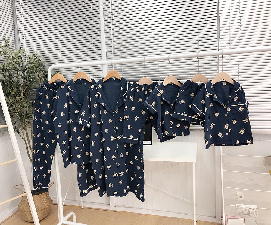 Boys Pyjamas Summer Luxury Brand High Quality Family Matching Pajamas Christmas Clothes Sleepwear Mommy and Me Family Look Suit