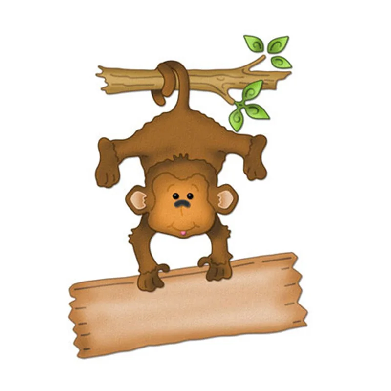 

Animal Border Monkey Frame Metal Cutting Dies Decorative Scrapbooking Craft DIY Embossing Dies for Paper Cards Stencils