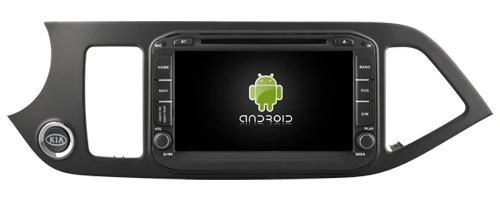 Top Fit for KIA MORNING 2011-2016 OTOJETA android 8.1 VERSION Wifi car dvd player tape recorder GPS handfree headunit with RED light 0