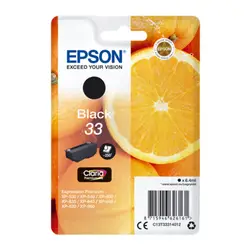 Epson Singlepack черный 33 Claria чернила высокого качества, Негро, Epson, XP-530, XP-540, XP-630, XP-635, XP-640, XP-645, XP-830, XP-900, 6,4