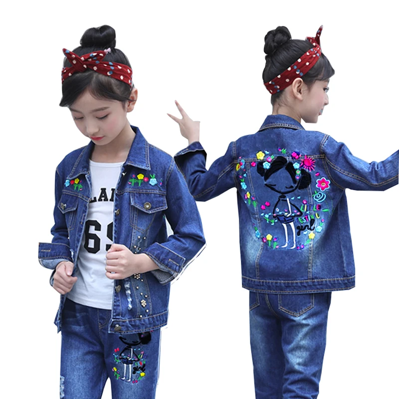 

Children's clothing boy spring suit Korean children's denim suit two sets of spring and autumn children clothes tide 2019 new