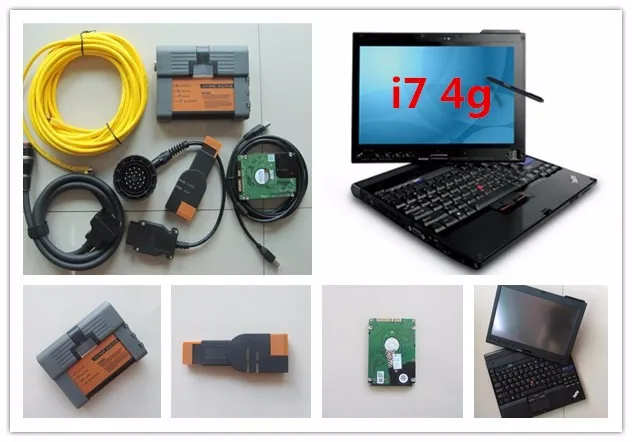  Obd2 herramienta de diagnóstico para BMW Icom A2 B C profesional con ordenador portátil x201t i7 4g