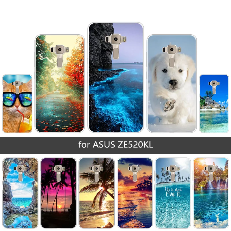 Чехол для Asus Zenfone 3 ZE520KL 5 2 дюймов задняя крышка телефона силиконовый мягкий чехол |