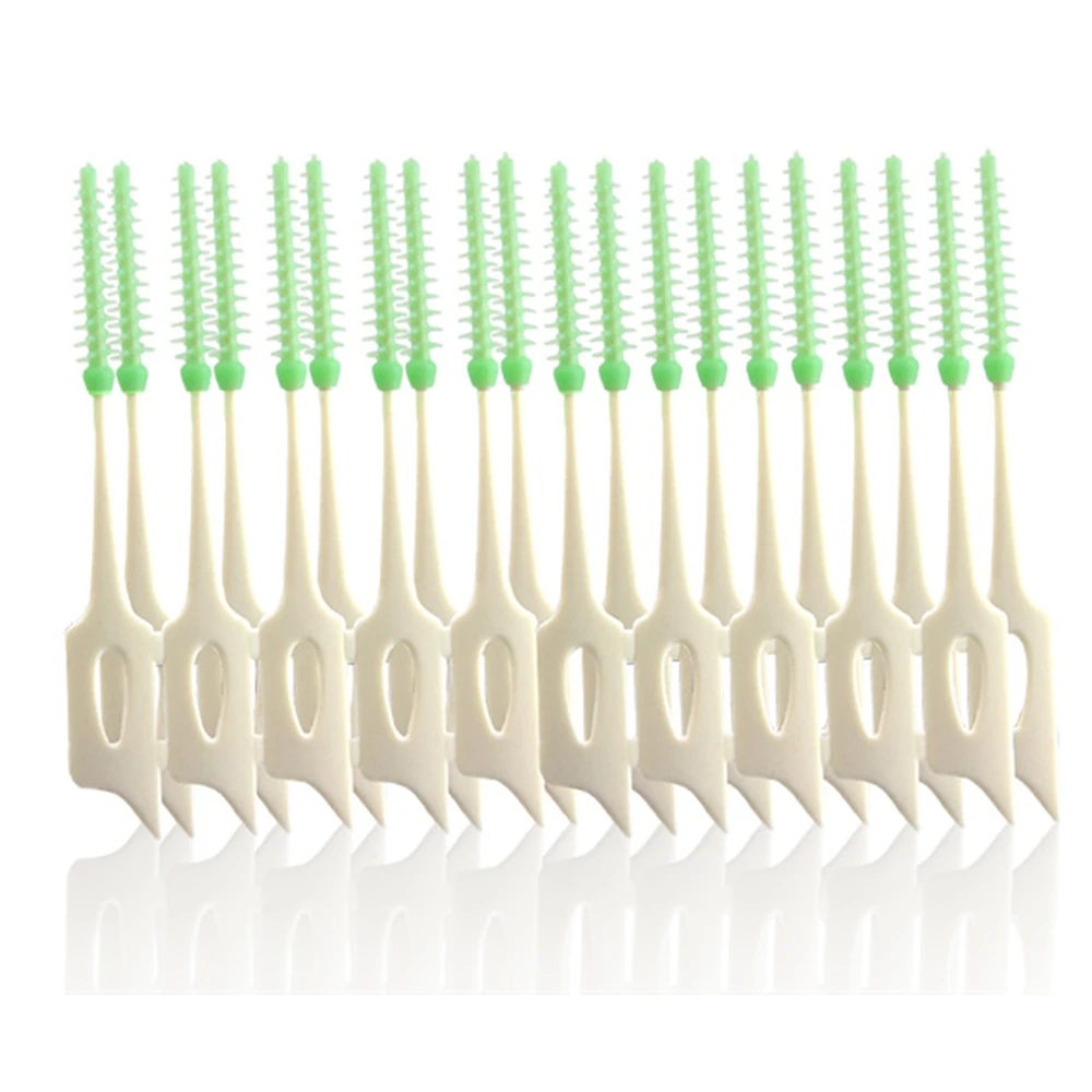 40Pcs/Set Brushing Teeth Crevice Between Teeth Toothbrush Cleaning Tool