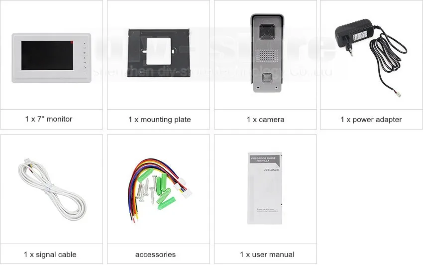 Diysecur 7 "проводной видео Дверные звонки домофон безопасности дома 700TVL Камера модные Мониторы Новый