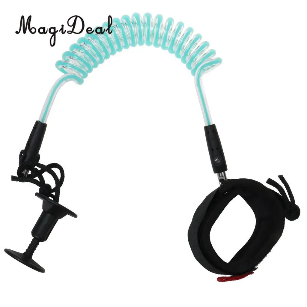 MagiDeal New Arrival 5FT 7MM Adjustable Bodyboard Surfboard Coiled Bicep Wrist Leash Cord Acce for Surfing SUP Board Longboard MagiDeal New Arrival 5FT 7MM Adjustable Bodyboard Surfboard Coiled Bicep Wrist Leash Cord Acce for Surfing SUP Board Longboard