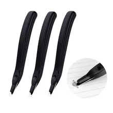 XRHYY 3 шт. черный профессиональный Магнитный штапельный Съемник Прорезиненные скобы инструмент для удаления для школы офиса дома