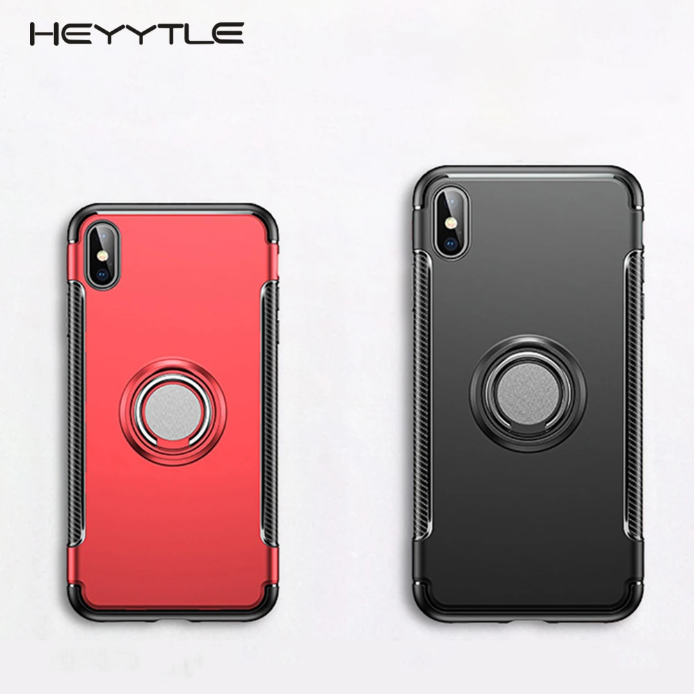 Heyytle Магнитный чехол для iphone xr xs max x 8 plus 7 Ультра тонкое кольцо подставка 6 6s Plus из