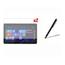 2x пленки+ 2x Ткань для очистки+ 1x Стилус, прозрачные ЖК-дисплей Экран защитная плёнка для НУА Вэй щитки для acer Iconia Tab W510 W511 10,1"