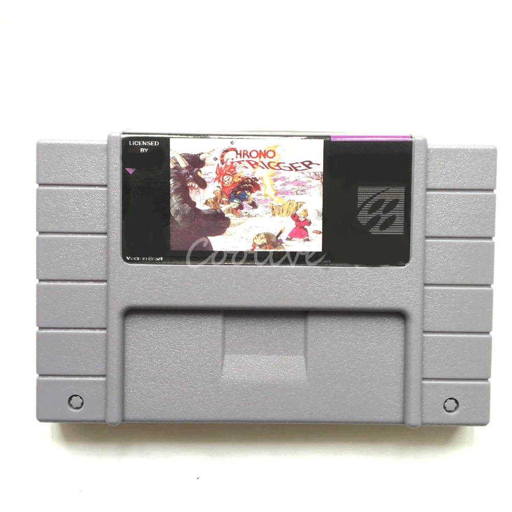 

Chrono Trigger Video Game Card for 16 Bit Super Console US NTSC Version 46 pin Battery Save