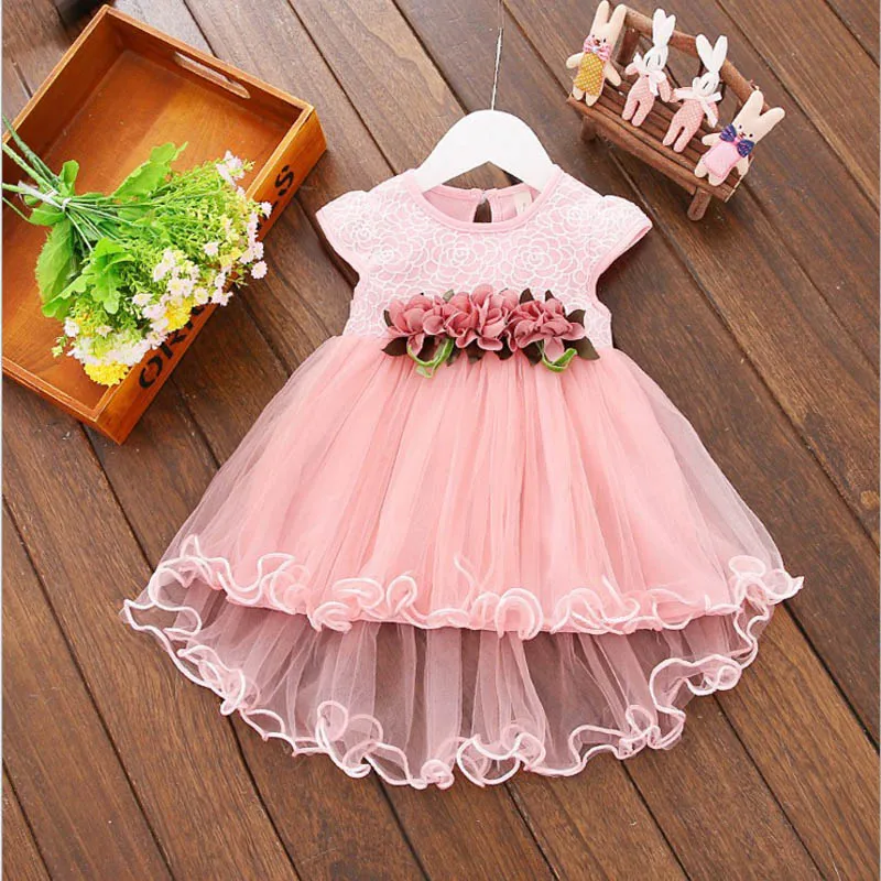 Платье с цветочным рисунком для маленьких девочек; детское праздничное платье принцессы; платье принцессы из тюля для малышей; вечерние платья; Элегантное свадебное платье для девочек