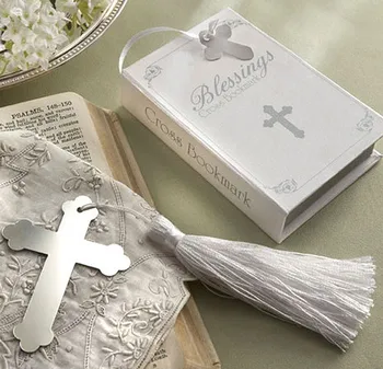 

20pcs Divine Cross Bookmark Wedding Party Favors First Communion Gifts Supplies For Guests Baby Shower Supplies