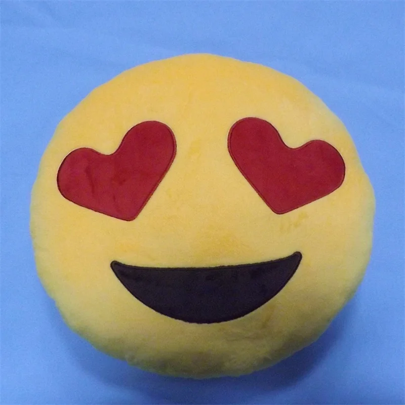 Buy 35cm Children's Plush Toys Round Soft Emoji Pillow