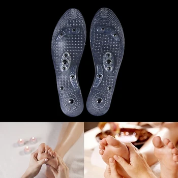 

1 Pair Acupressure Slimming Insoles Magnetotherapy Foot Massage Magnet Therapy Foot Pain Anti-fatigue Foot Care Insoles