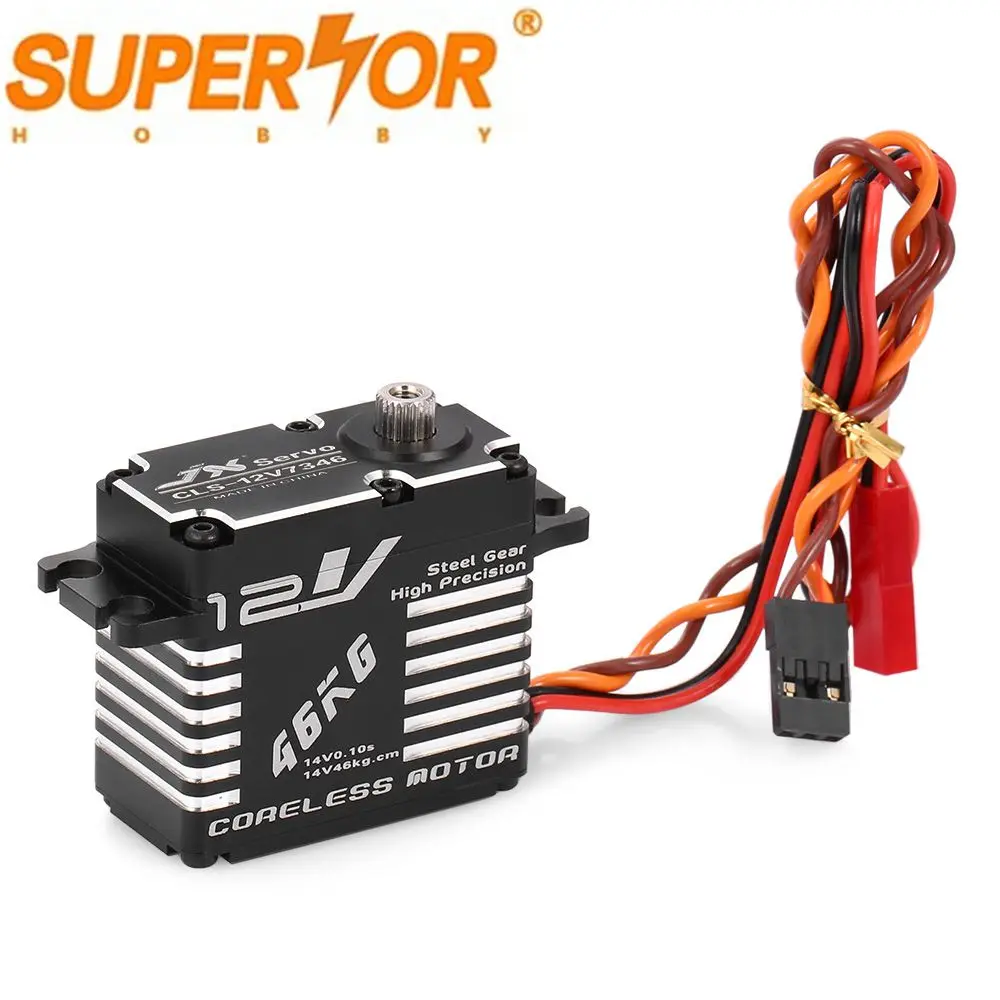 JX CLS 12V7346 46 кг 12 В стальная шестерня полностью CNC с алюминиевым корпусом цифровой