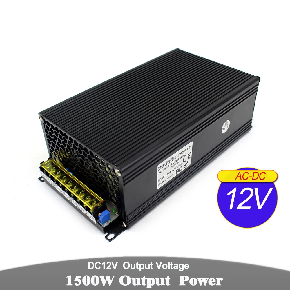 

DC Power Supply 12V 13.8V 15V 18V 24V 27V 28V 30V 32V 36V 42V 48V 60V 70V 80V 90V 600W 720W 800W 1000W 1200W 1500W AC-DC SMPS