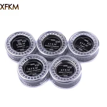 XFKM 5m/roll NI80 tiger alien fused Clapton heating wire for RDA RBA RTA DIY Rebuildable Atomizer Coil Vaporizer coils
