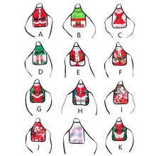 

1Pcs Mini Apron Shape Christmas Wine Bottle Cover Wine Gift Bag Xmas Dinner Table Party Decor(Random Delivery From 11 Patterns)