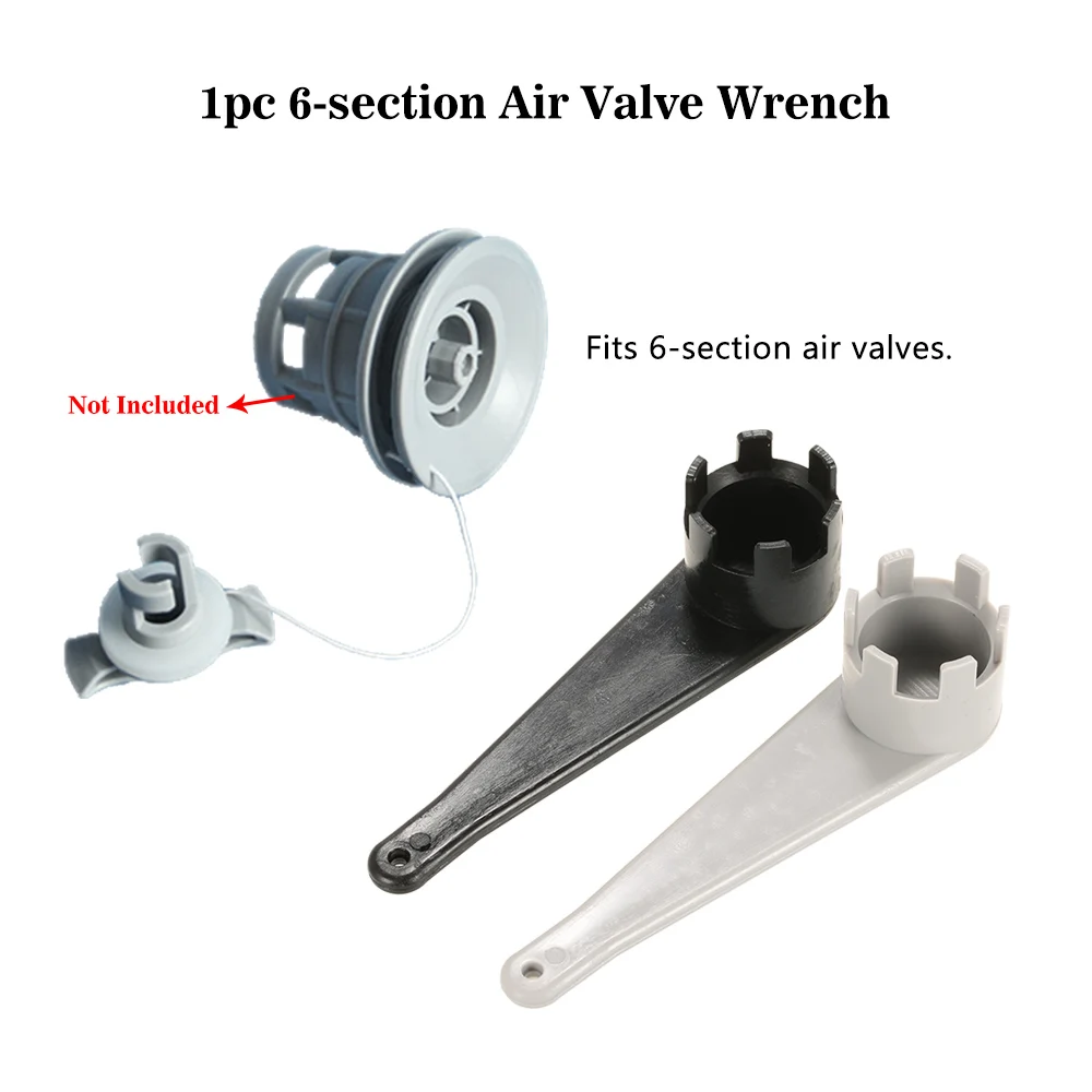 

Inflatable Boat Kayak PVC Air Valve Spanner Release Valve Safety Air Valve Wrench 6-section Air Valve Spanner Raft Dinghy Canoe