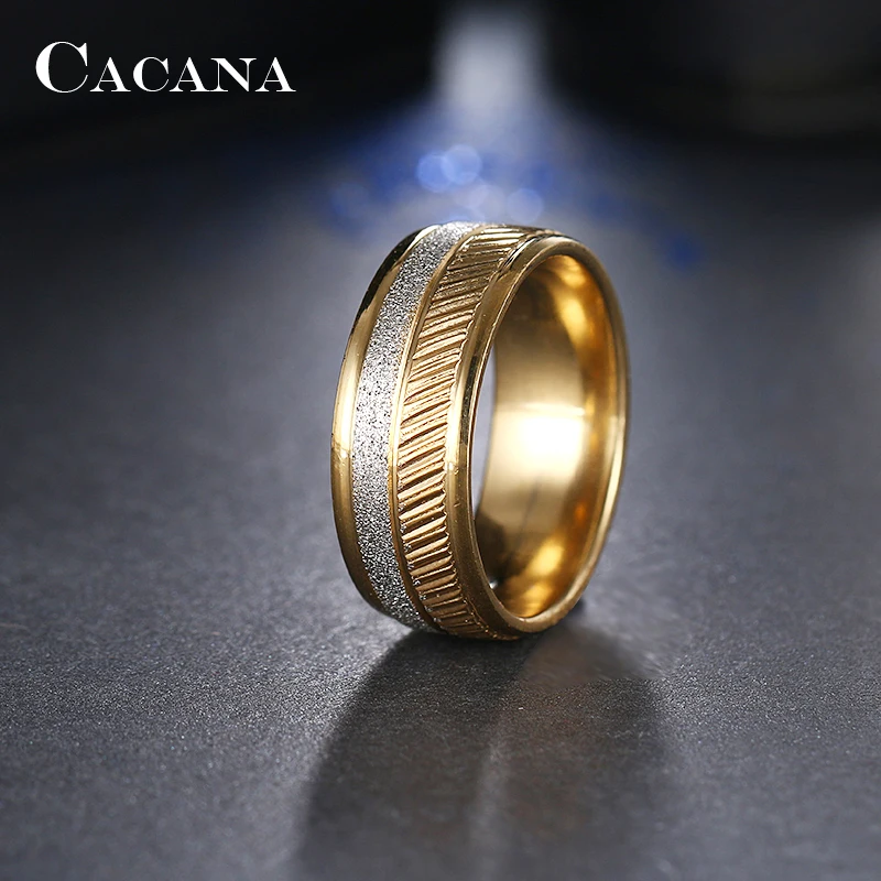 CACANA Stainless Steel Rings For Women Outstanding Personalized Fashion Jewelry Wholesale NO.R85