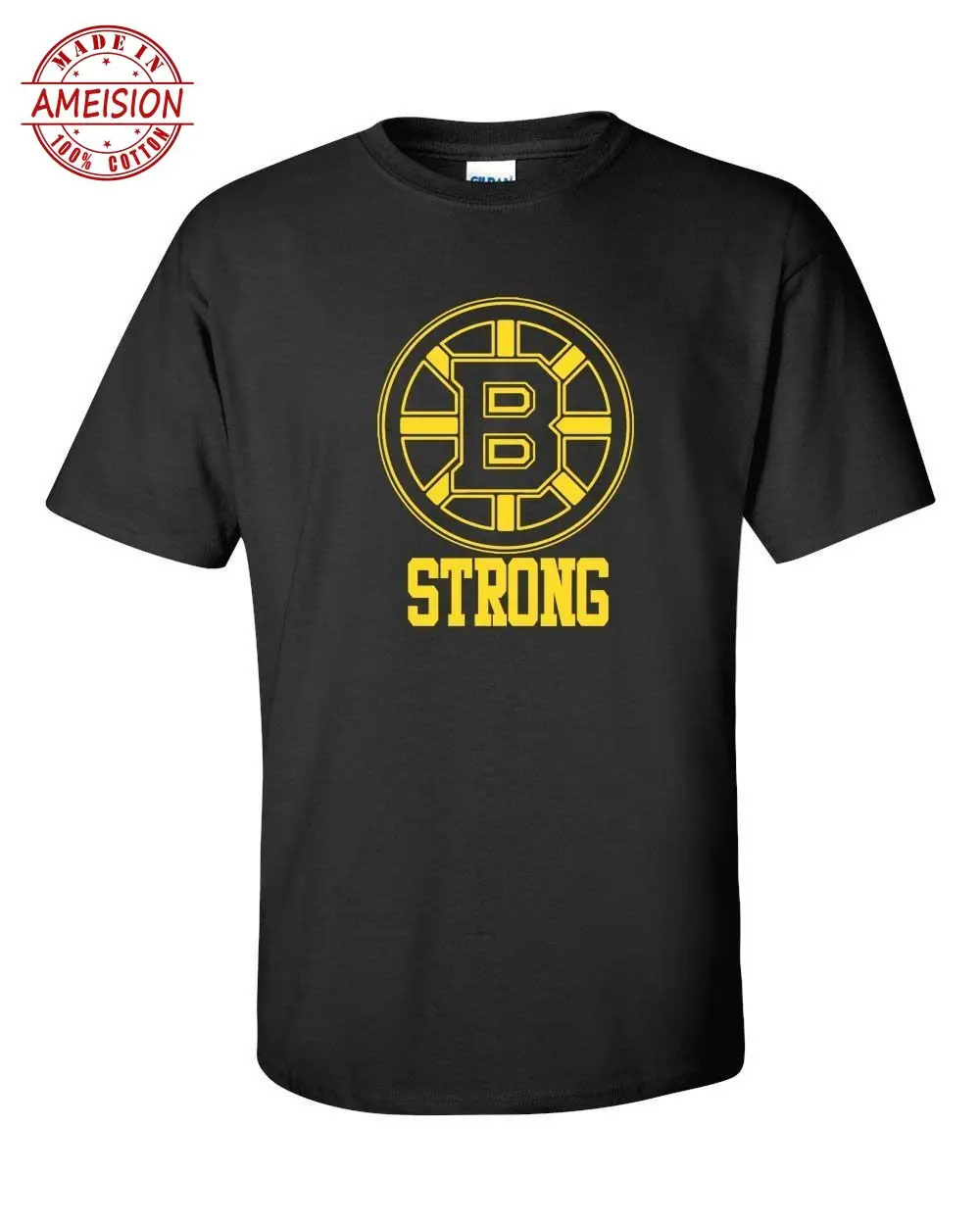 

Boston B Strong Marathoner Tribute Hockeyer Bruins 2019 ing Loose t shirt men luxury streetwear cotton T-Shirts