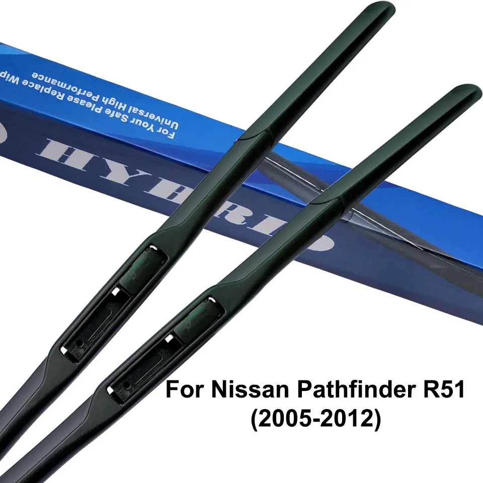 For Nissan Pathfinder R51 R52 2005 to 2018 Car Windscreen Wiper Blades Fit Hook Arms For Nissan Pathfinder R51 R52 2005 to 2018 Car Windscreen Wiper Blades Fit Hook Arms