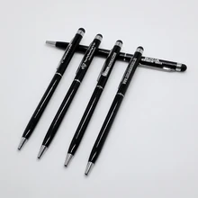 Милый карандаш-стилус для смартфона, напечатанный на заказ бесплатно с вашим логотипом и веб-сайтом компании, таким как www/hilogogifts/com