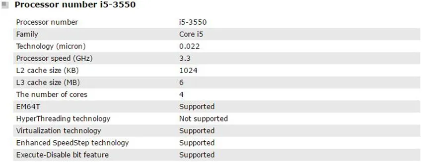 I5 3550参