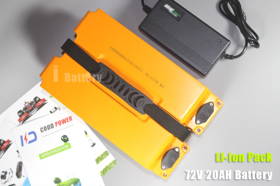Flash Deal 72V 20AH Li-iom battery Electric bicycle Battery 72V scooter Battery Pack EU US Free Duty Taxes 3