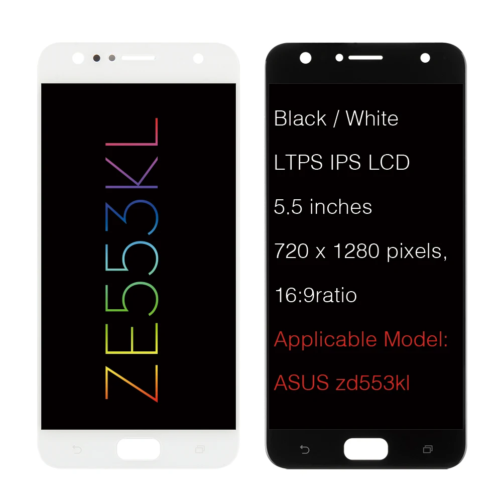 Оригинальный ЖК дисплей 5 дюйма 1280x720 для ASUS Zenfone 4 Selfie ZD553KL дигитайзер сенсорного
