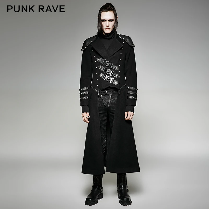Aliexpress.com : Buy PUNK RAVE 2017 NEW DESIGN military uniform long coat black cool jackets men 