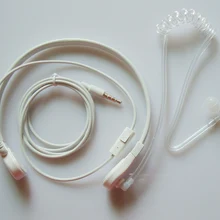 10 шт. 3,5 мм разъем горло вибрационная гарнитура наушники микрофон для наушников Воздушная трубка акустическое покрытие для агентов телосложения мобильный радио Телефон