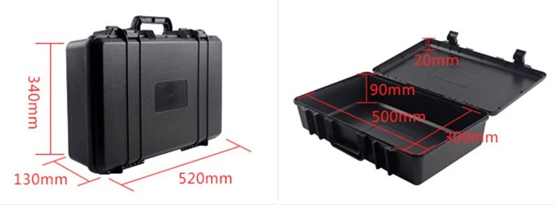 500x300x110 мм пластиковый чехол для инструментов ударопрочный ящик для инструментов автомобильный ящик для хранения оборудования чехол для камеры