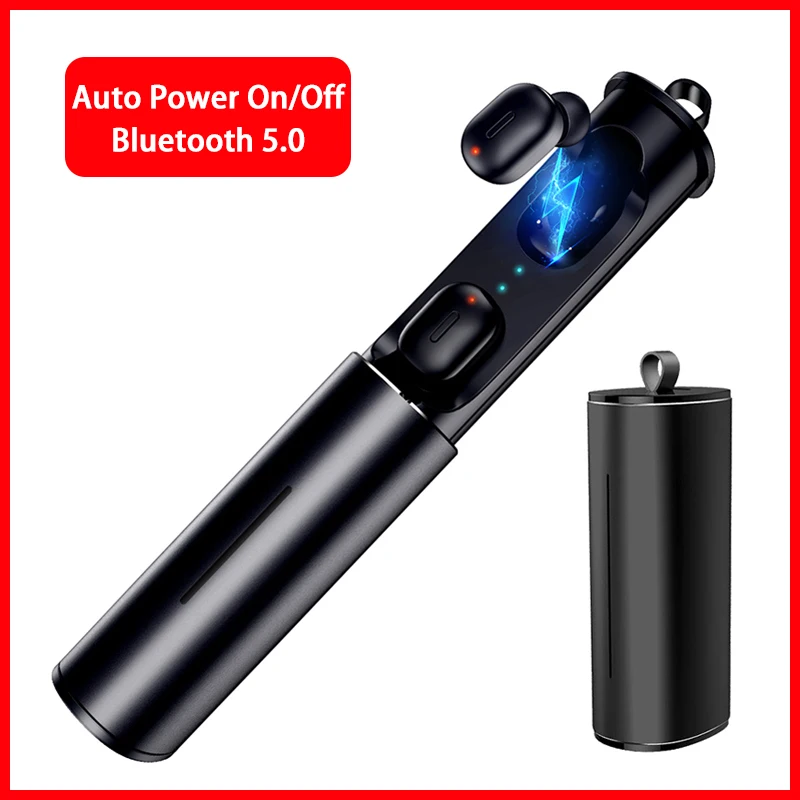 Мини T1 наушники-вкладыши TWS с V5.0 Bluetooth наушники 3D беспроводные стерео микрофоном