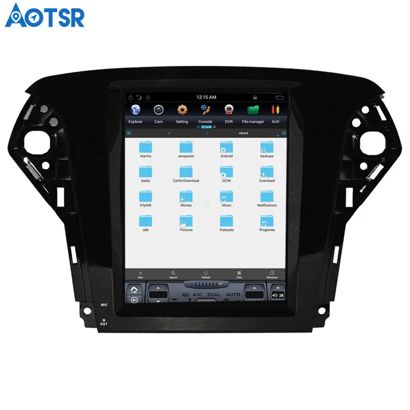 Clearance Big Screen pure Android Tesla style Car DVD Player GPS Navigation For Ford Mondeo 2007-2012 Auto navi stereo headunit multimedia 8