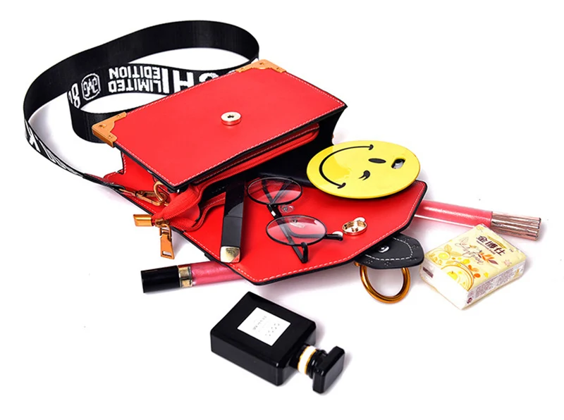 Fashion Women Handbag Lion Head Lock Small Square Pack Crossbody Shoulder Feamle Tote Bags Ladies Casual Rivet Wallet SS0419 (20)