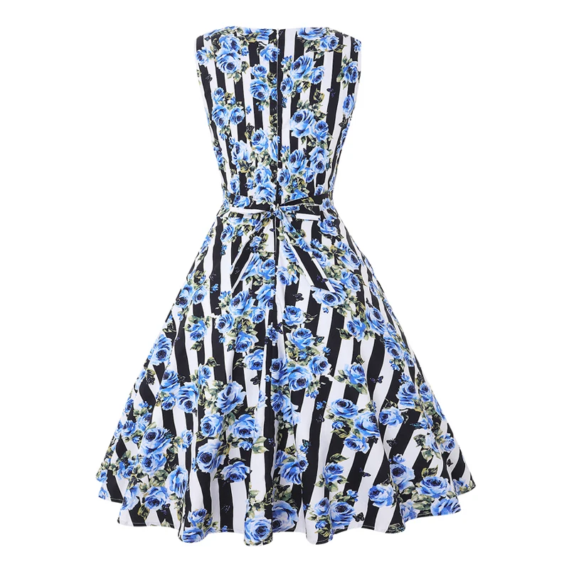 Женское винтажное платье в стиле ретро с цветочным принтом|pin up dress|elegant dressdresses ladies