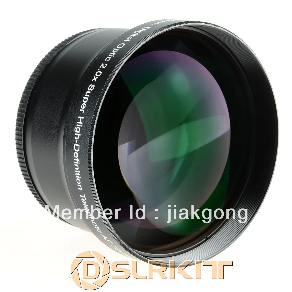 72mm 2.0x TELE Telephoto LENS for Digital Camera DSLR (72mm Lens Thread